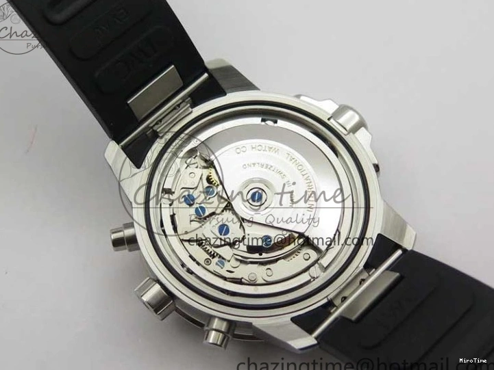 MIROTIME 1224 Aquatimer Chrono IW376803 V6F 1:1 Best Edition Blue Dial on Ruber Strap A Neat 7083